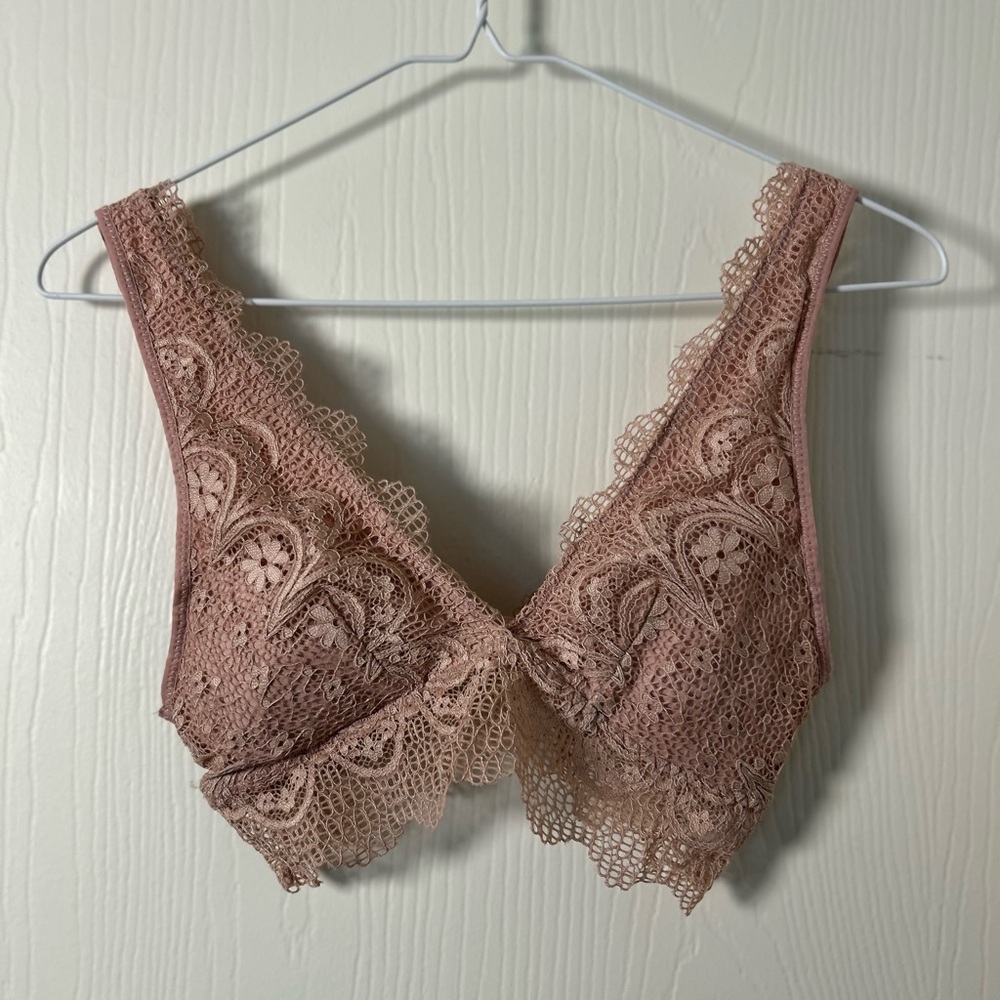 Lace Bralette in Tan